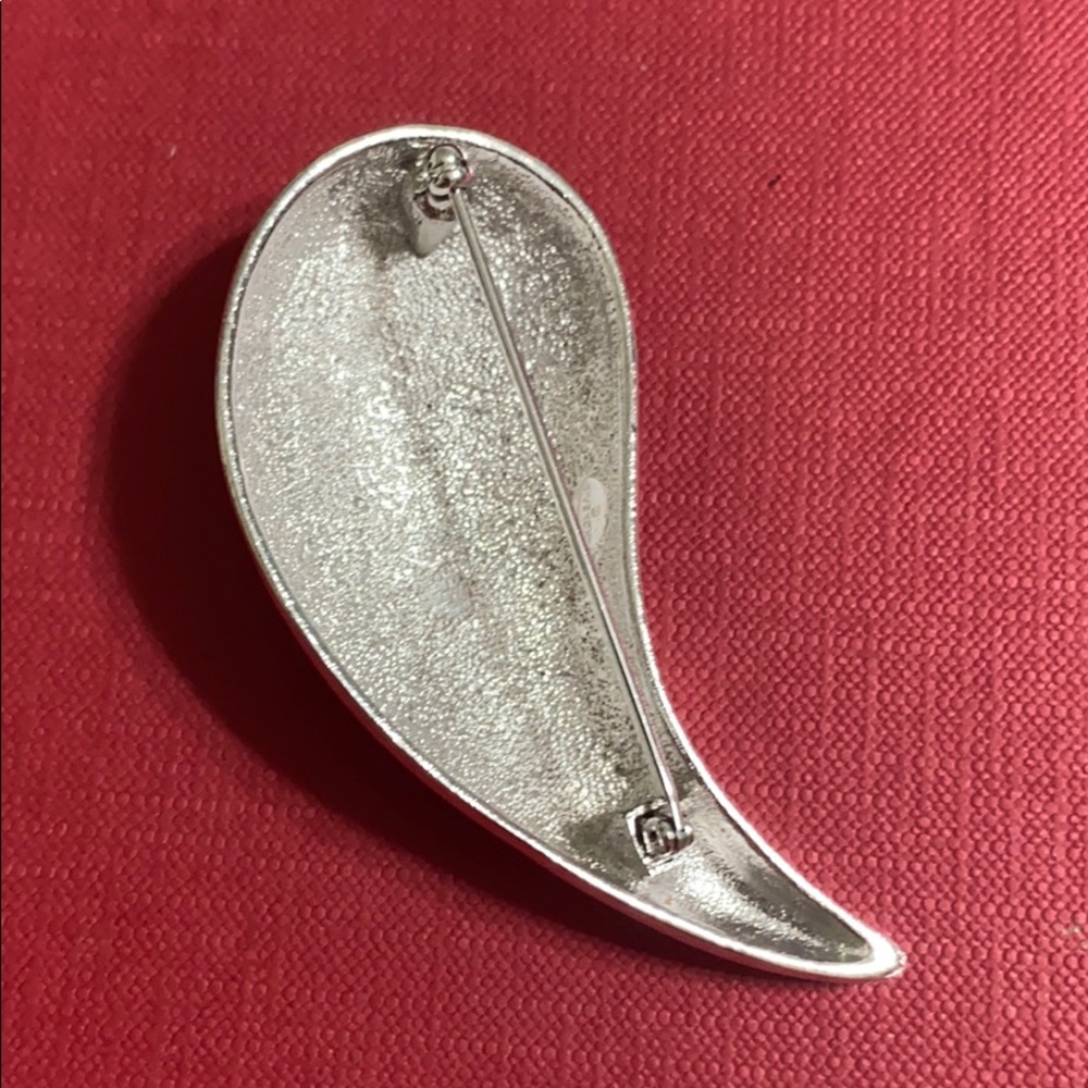 🖤GIVENCHY💕VTG silver drop brooch - Picture 11 of 13